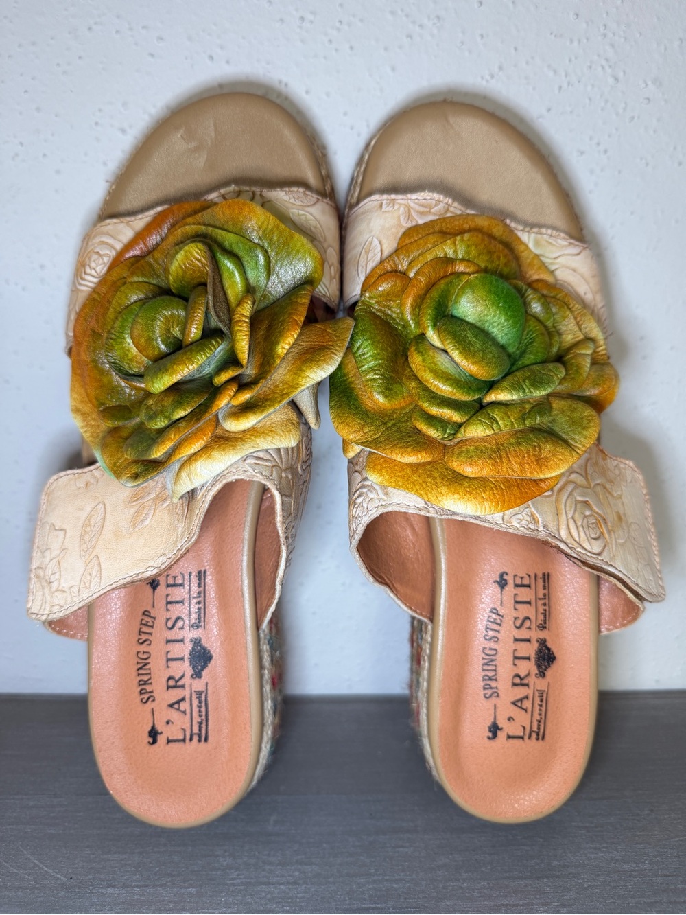 L’Artiste Balharbor Women’s Sandals Size 10-10.5 Leather Boho Comfort Shoes - Picture 5 of 11